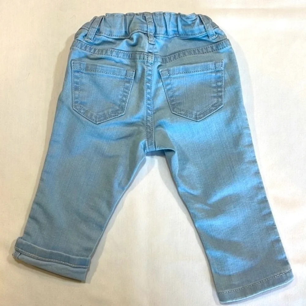 THE CHILDREN’S PLACE girls 12-18mo spring summer jean & top 2 piece outfit